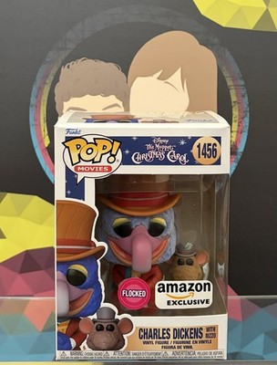 Funko Pop Charles Dickens with Rizzo 1456 Flocked Amazon Exclusive The Muppets