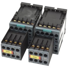 2x Siemens 3RH2262-1BB40 E: 03 auxiliary contactor + auxiliary switch non-detachable -used-