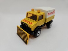 Lesney Matchbox Mercedes Benz Unimog No 48 Plow Truck Rescue England Lesney Matchbox Mercedes Benz Unimog No 48 Plow Truck Rescue England