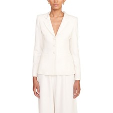 Staud Tailored Ivory Carson Blazer Size M