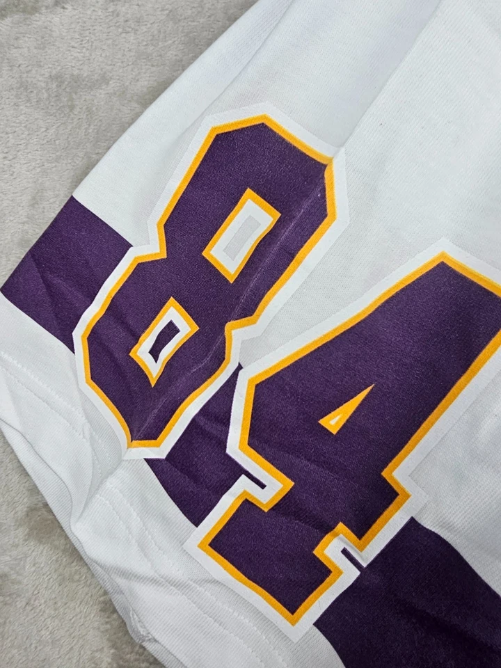 Minnesota Vikings Randy Moss Mitchell & Ness Team Origins Premium T Talla XL Foto 4 de 4
