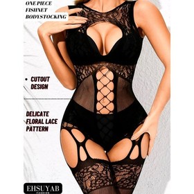 Women Body Stockings Sexy, Exotic Dancer Fishnets Lingerie Glow Party, bodysuit