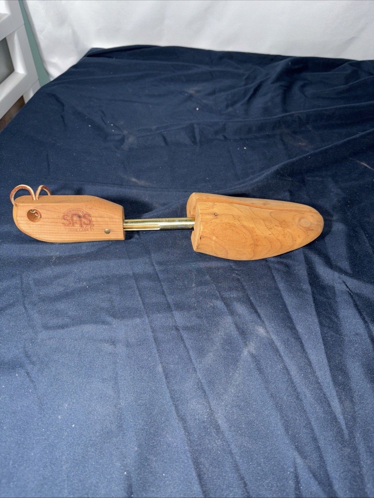 Vintage D. MACKAY Wooden Adjustable Wood Shoe Trees Size 8C Great For Shoeshine