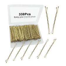 330 PCS 2.2Inch Blonde Bobby Pins for 1 Count Pack of 330 , Gold 2.2Inch 