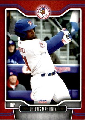 2024 Buffalo Bisons Choice #10 Orelvis Martinez Dominican Republic Baseball Card