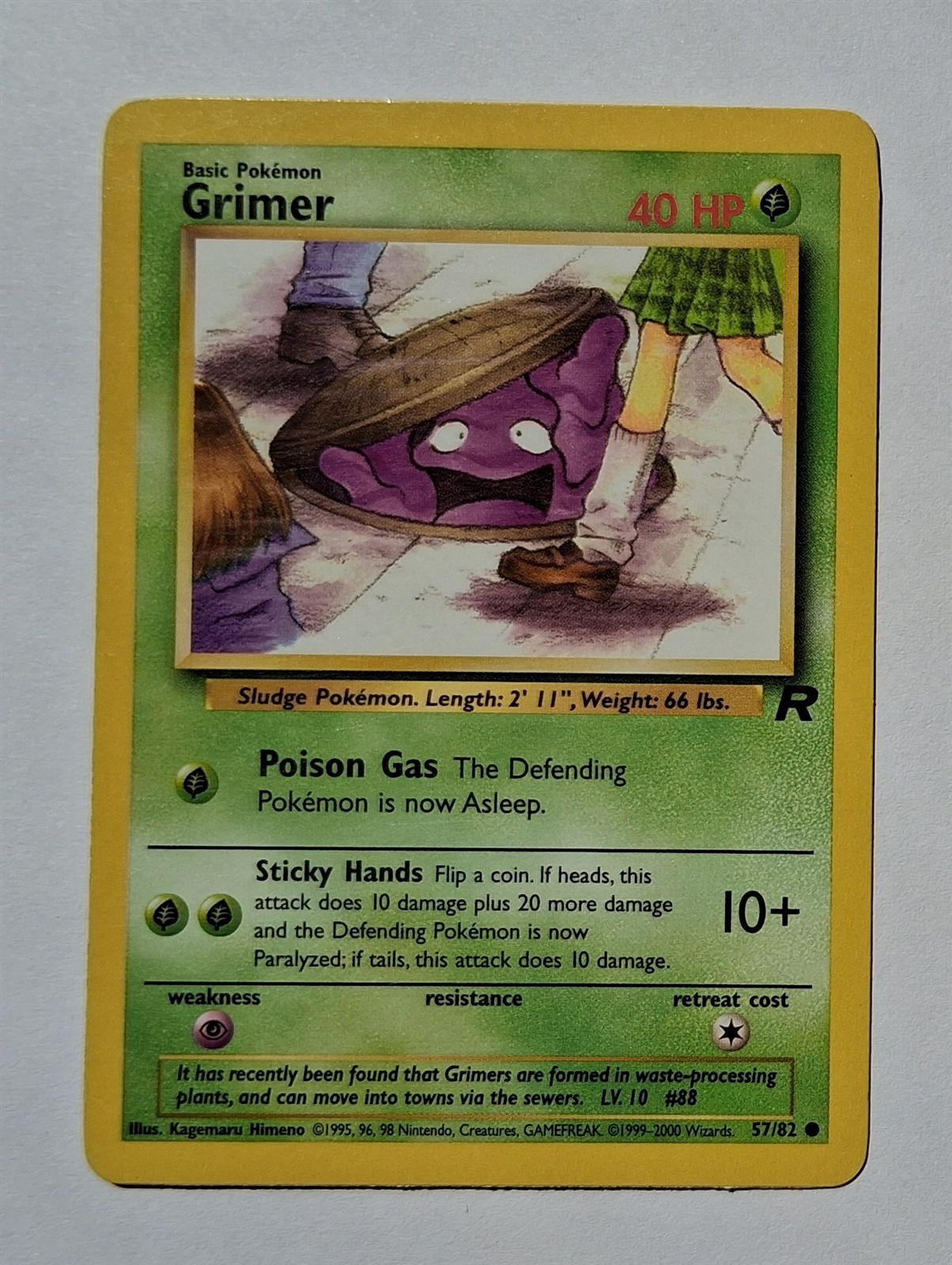 Pokemon - Grimer - Team Rocket 57/82 - Common - LP
