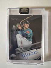 2026 Topps Chrome Black Autographs Refractors #CBABW Bryan Woo AUTO Encased