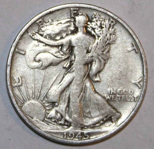 1945-S Walking Liberty Half Dollar - Very Fine - #1381EB