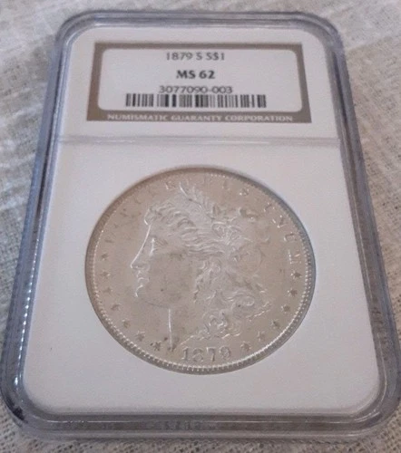 1879-S Morgan Dollar - NGC MS 62 -