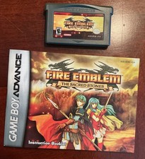 Fire Emblem: The Sacred Stones (Nintendo Game Boy Advance, 2005) GBA with manual