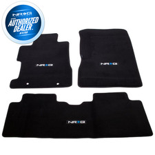 Nrg Black Floor Mats W Nrg Logo For 2006-2011 Honda Civic Si 4dr Sedan Fmr-152