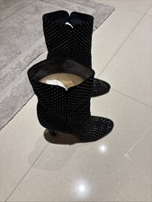 JIMMY CHOO suede EU 38.5 ALL STUDDED ankle boots amazing new 1595 'Tari'