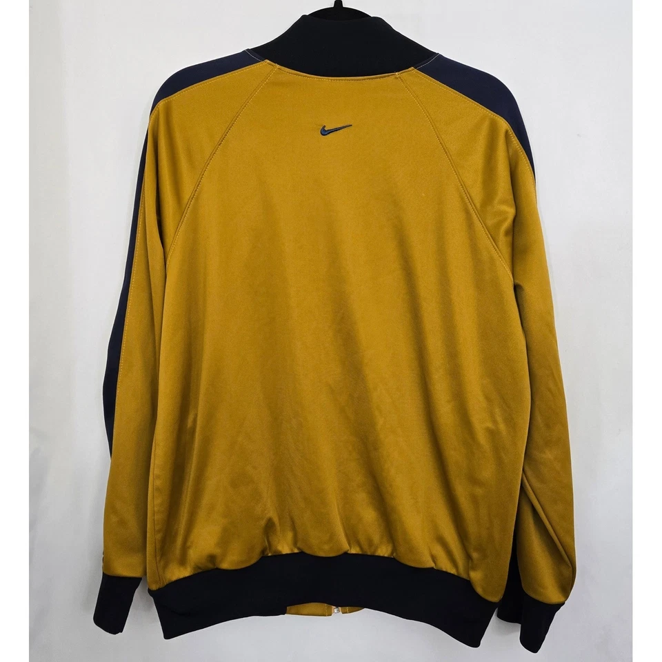 Chaqueta de Pista NIKE PUMAS UNAM XL Para Hombre Dorada Azul Marino Hecha en México Fútbol Foto 2 de 4