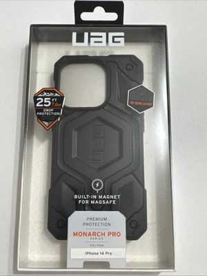 UAG Monarch Pro Series Case for MagSafe for Apple iPhone 14 Pro - Black