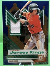 2025 Donruss Prospect Jersey Kings Blue Ice #16 Vance Honeycutt Orioles
