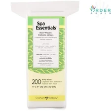 Spa Esthetic Wipes Nonwoven Disposable 200 Count Facial Treatment Supplies