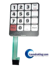 F230724P WASHER DECAL KEYPAD WE6 UW/UF, REPLACES F230664, F230724