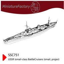 Pre-sale 1:350 USSR Izmail-Class Battle Cruisers Izmail Project Full Hull