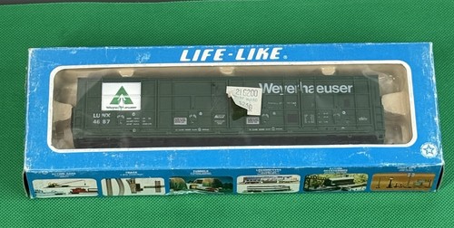 Life Like #8493 Escala HO Weyerhaeuser LUNX 4687 Caja Todas las Puertas Tren Vagón Nuevo | Zustand: New