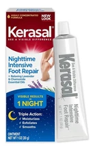 Kerasal Nighttime Intensive Foot Repair, Skin Healing Ointment For Cra