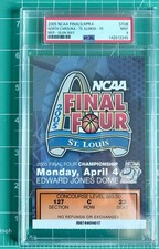 2005 NCAA Finals April 4 Ticket Stub Basketball N. Carolina Tar Heels PSA Mint 9