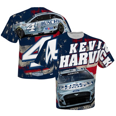 Men's Stewart-Haas Racing Team Collection White Kevin Harvick Busch Light
