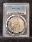1897-S Morgan Dollar PCGS MS61 Almost Prooflike San Francisco