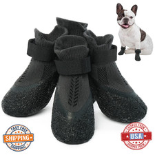 Large Anti-Slip Dog Socks with Rubber Grip  Straps - Non-Slip Paw Protection