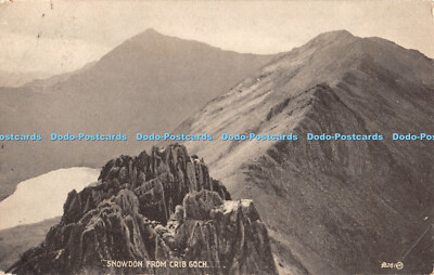 R460419 Snowdon von Crib Goch 96281 Snowdon Mountain Tramroad und Hotels
