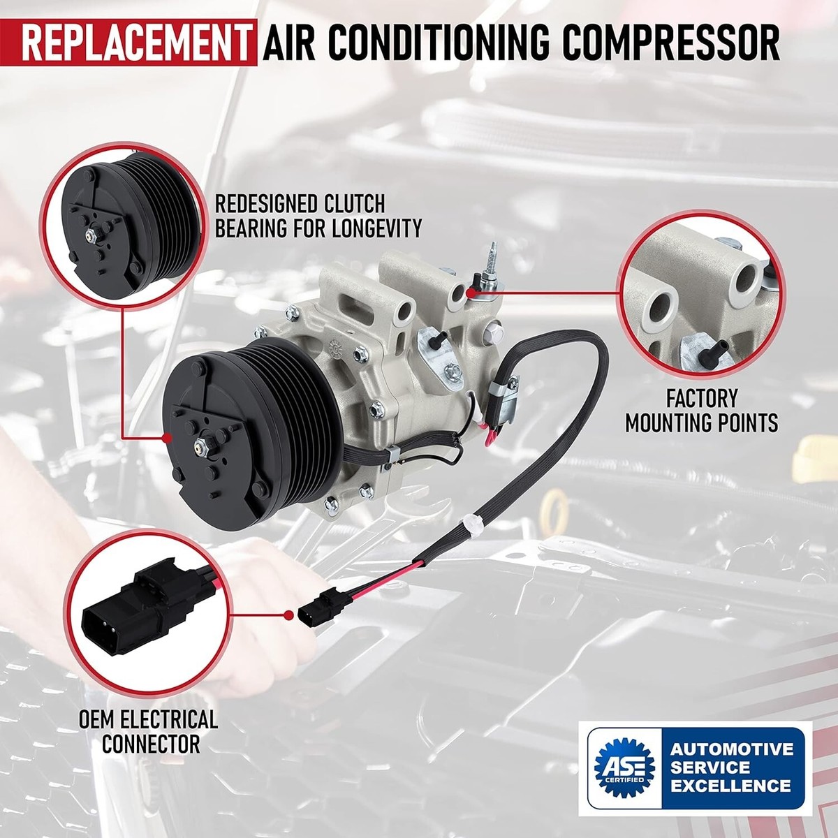 Honda Civic AC Compressor Compresor De Aire Acondicionado Honda Civic 1.8l 2006 A 2011 | Meses Co4918ac Replacement