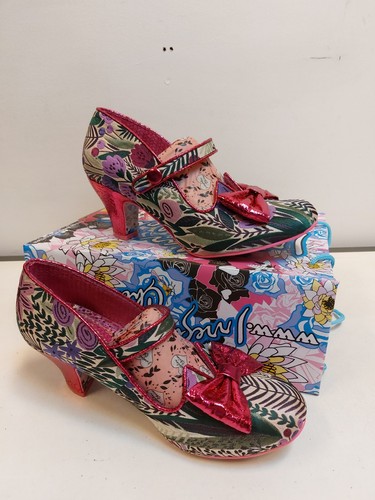 Irregular Choice 'Piccolo' Zapatos de Tacón Rosa Flor - Talla UE 42