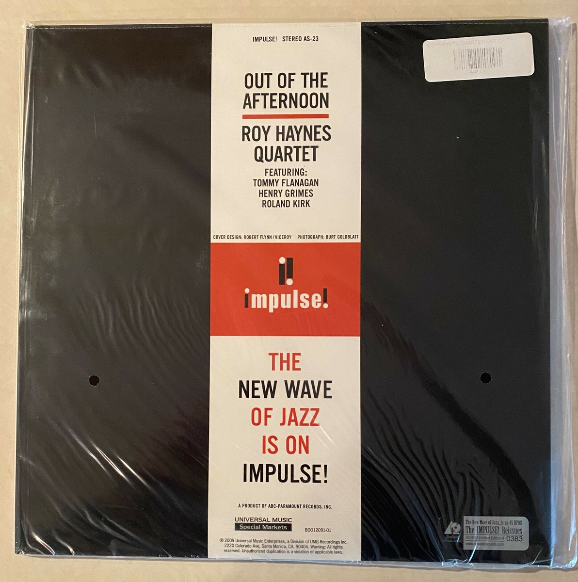 ROY HAYNES Out of the Afternoon Roland Kirk Henry Grimes 45 rpm