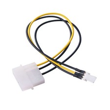 3pcs 4-Pin Molex/IDE to 3-Pin CPU/Case Fan Power Connector Cable Adapter 20cm