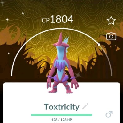 Pokemon Go/TOXTRICITY LOW KEY FORM MIT SPEZIELLEM HINTERGRUND 