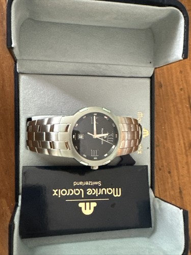 Maurice Lacroix Milestone n.o.s. full set 38mm water resistant 100mt swiss made - Imagen 3 de 9