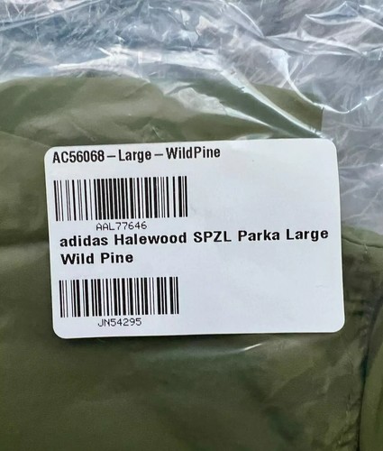 Adidas SPZL Halewood Parka Jacket Pine Green - Large - Brand New ✅ - Fast Ship ✅ - Picture 4 of 4