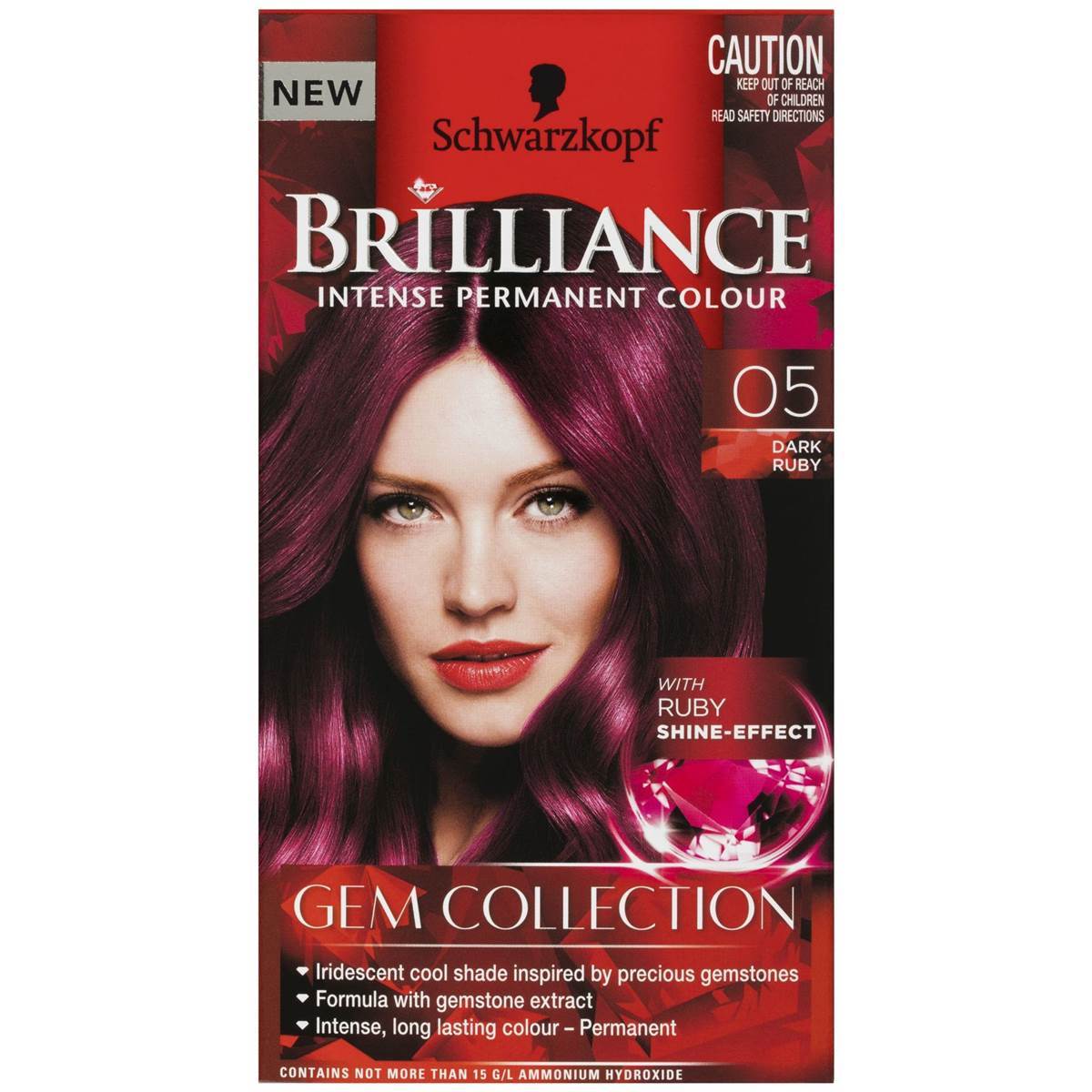 Schwarzkopf Brilliance 05 Dark Ruby stunning iridescent results