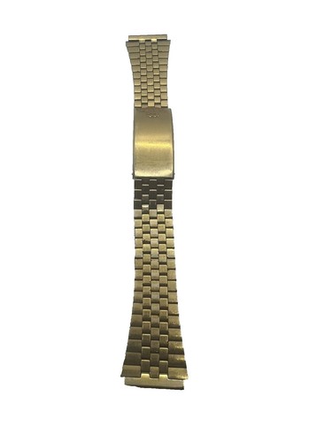 Seiko Lassale 1E50-0160 Blue Dial Gold Band Womens Wristwatch