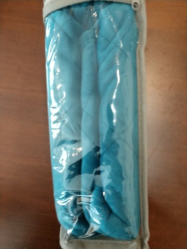 Better Homes & Gardens 100% Polyester Quilted Velvet Euro Sham Turquoise 26"x26" - Picture 4 of 4