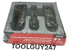 SNAP ON TOOLS 3/8" drive 203FLSM 17 19 21 22 Flip LUG NUT Socket SET  IMX31 Ext+