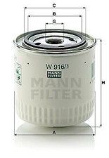 MANN-FILTER W 916/1 ÖLFILTER FÜR FORD FORD AUSTRALIA GAZ MG MORRIS SAAB SEAT TAL