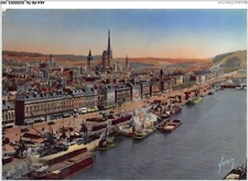 AKAP8-0838-76 - ROUEN - saint-inferior - the docks seen from the transbor bridge