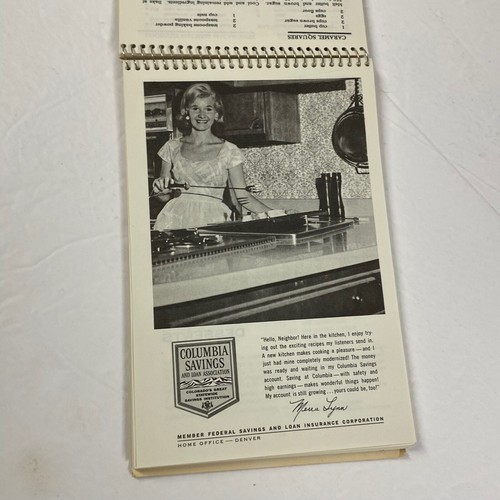 Vintage Hello Neighbor Kochbuch, KOA Radio Denver Co. 1965 lokale Rezepte/Anzeigen - Bild 15 von 17