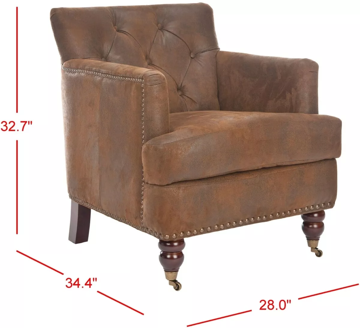 Safavieh Colin Tufted Club Chair Reduced Price 2172701279 HUD8212B