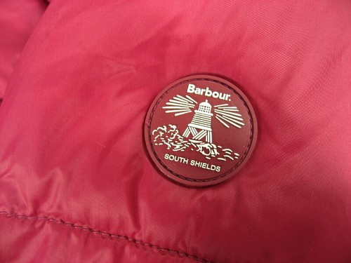 NWT Barbour Gangway Quilted Zip Puffer Coat Jacket US 8/UK 12 Deep Pink/Navy NEW - Picture 9 of 12