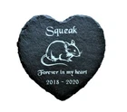 Personalised Engraved Slate Heart Pet Memorial Grave Marker Plaque Pet Mouse