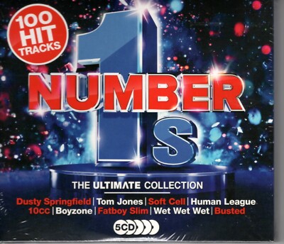100 Hit Tracks -Number 1's (5CD), Soft Cell, Boyzone, Human League uvm.Neu & OVP