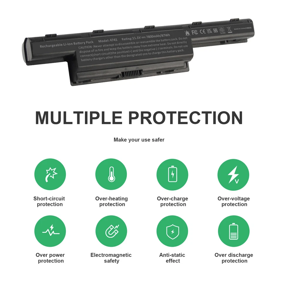Batería AS10D51 para Acer/Gateway AS10D31 AS10D3E AS10D41 AS10D56 AS10D61 AS10D75 Foto 2 de 4