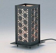 Lampe Lantern Électrique Andon Japonaise Asanoha Tkaoka Artisanat 17208 Japon