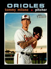 2020 Topps Heritage Tommy Milone #696 Baltimore Orioles